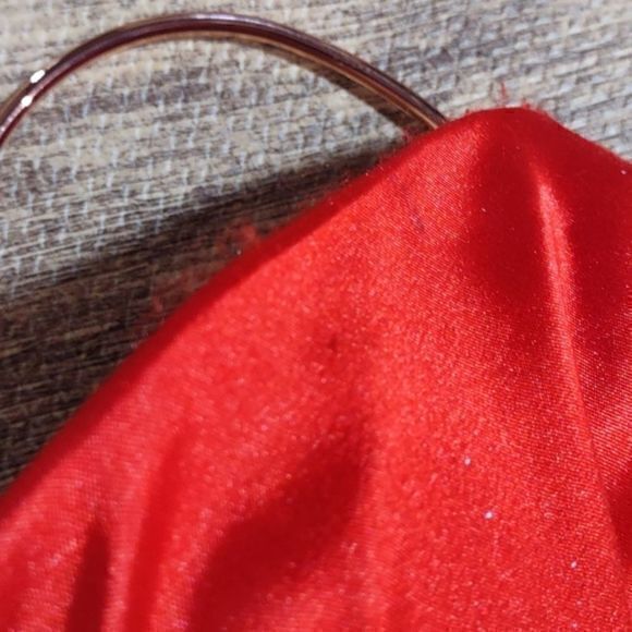 Red Strapless Mermaid Gown with Rhinestone Embellished Front Band - Picture 16 of 16